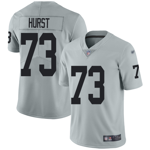 Men Oakland Raiders Limited Silver Maurice Hurst Jersey NFL Football #73 Inverted Legend Jersey